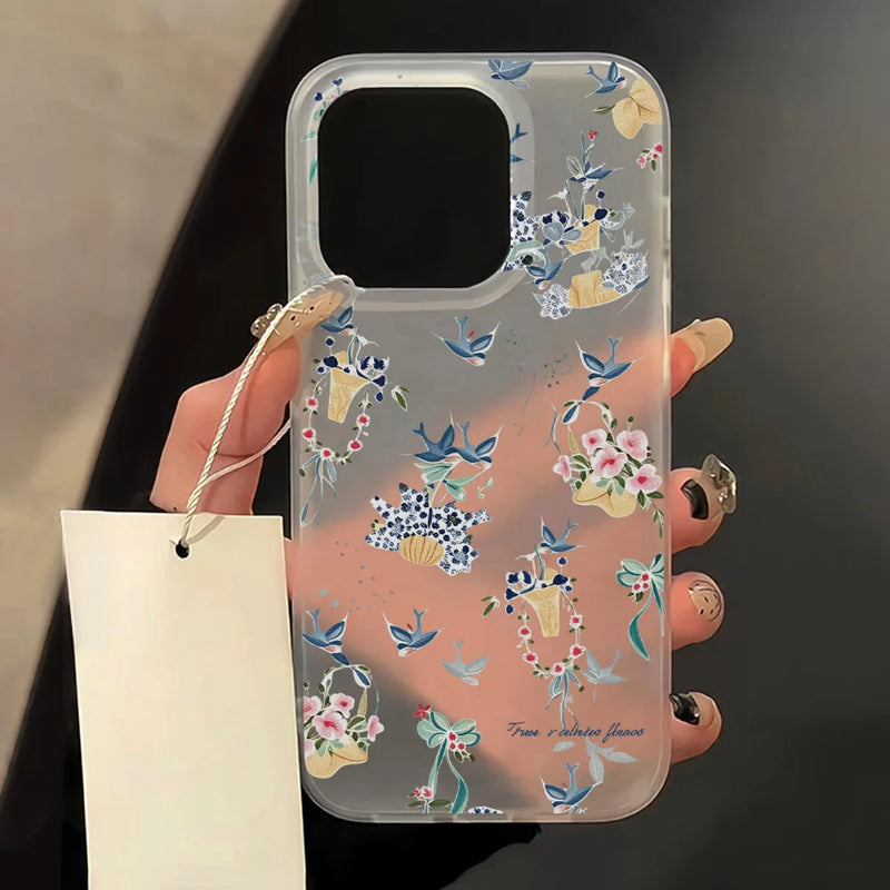 Transparent Matte Cases For iPhone 17 16 15 Case iPhone 16 Pro Max 15 14 12 11 13 Air Fundas Shockproof Cover Soft Phone Bumper