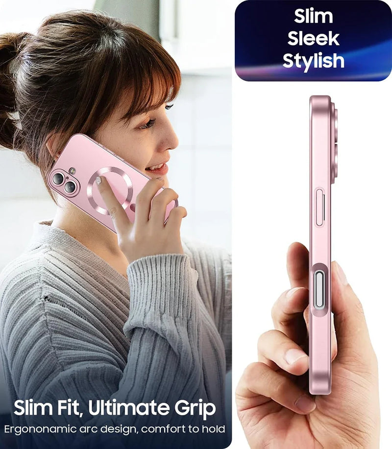 For Magsafe Magnetic Wireless Charge Phone Cases For iPhone 17 Air 16 15 14 13 12 11 Pro Max Case Camera Back Cover Accessories