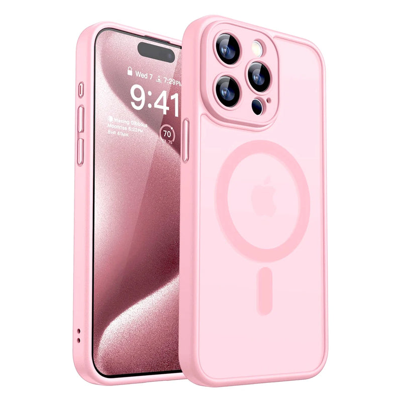 Luxury Matte Translucent Shockproof Magnetic Case For Magsafe For iPhone 17 16 15 14 Plus 13 12 11 Pro Max 17Air 16e  Cover