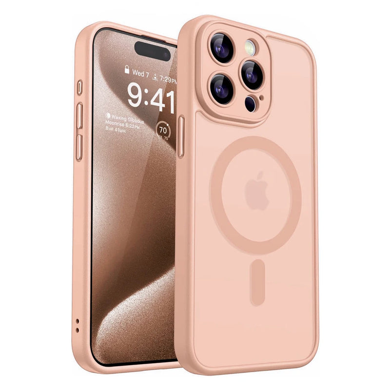 Luxury Matte Translucent Shockproof Magnetic Case For Magsafe For iPhone 17 16 15 14 Plus 13 12 11 Pro Max 17Air 16e  Cover