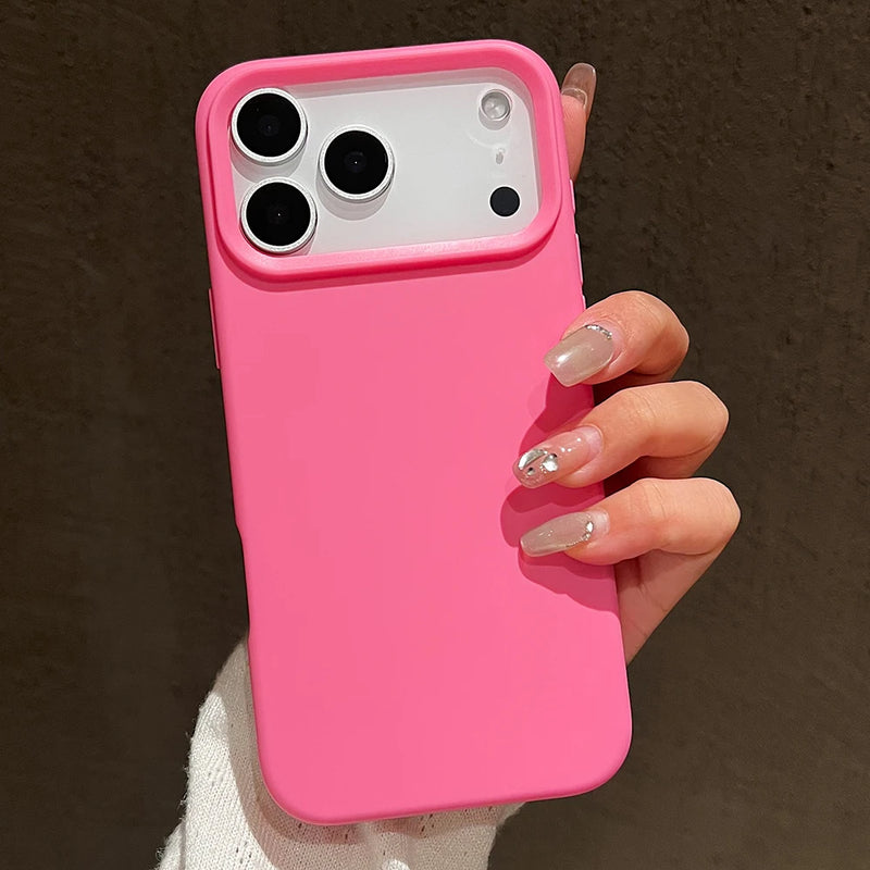 Candy Color Silicone Protective Phone Case For iPhone 17 Pro Max 17 Air 17 Pro Shockproof Matte Soft TPU Bumper Back Cases Cover