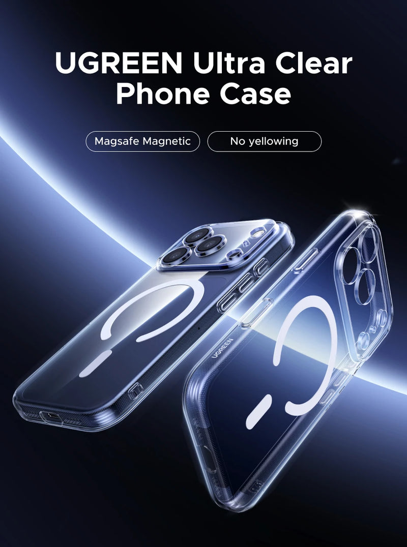 UGREEN Magnetic Case for iPhone 17 Pro Cases Shockproof Cover for iPhone 17 16 15 14 Pro Air 17pro max for Magsafe Macsafe Case