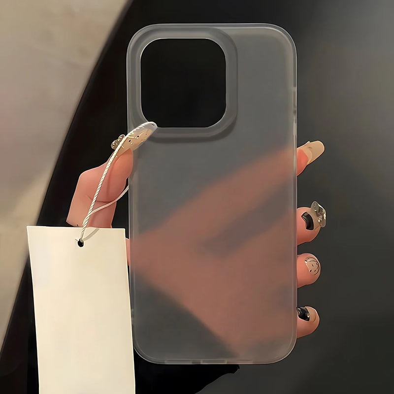 Soft TPU Matte Phone Case for iPhone 17 Pro Max Cases iPhone 11 13 15 12 16 14 Plus Air 12 Mini 17promax Transparent Funda Cover