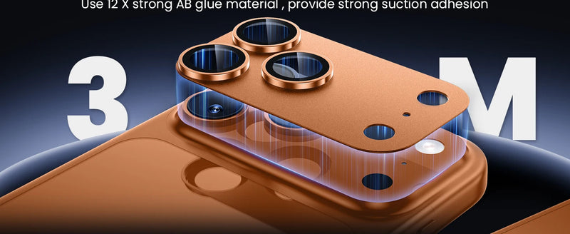 2 Pack For iPhone 17 Pro Max 17 Pro 17 Air Camera Lens Protector Military Grade Shatterproof Alloy Tempered Lens Ring Cap Cases