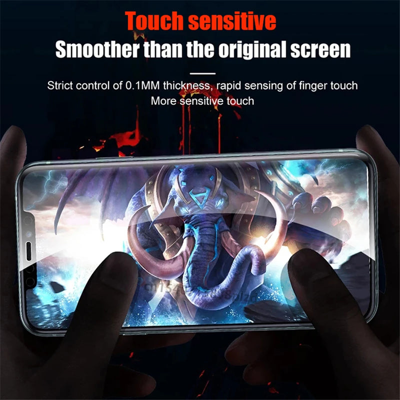 8Pcs Full Cover TPU Hydrogel Film For iPhone 17 16 Pro Max Screen Protector iPhone 14 15 Plus iPhone17 Air 13 12 16E 100000D