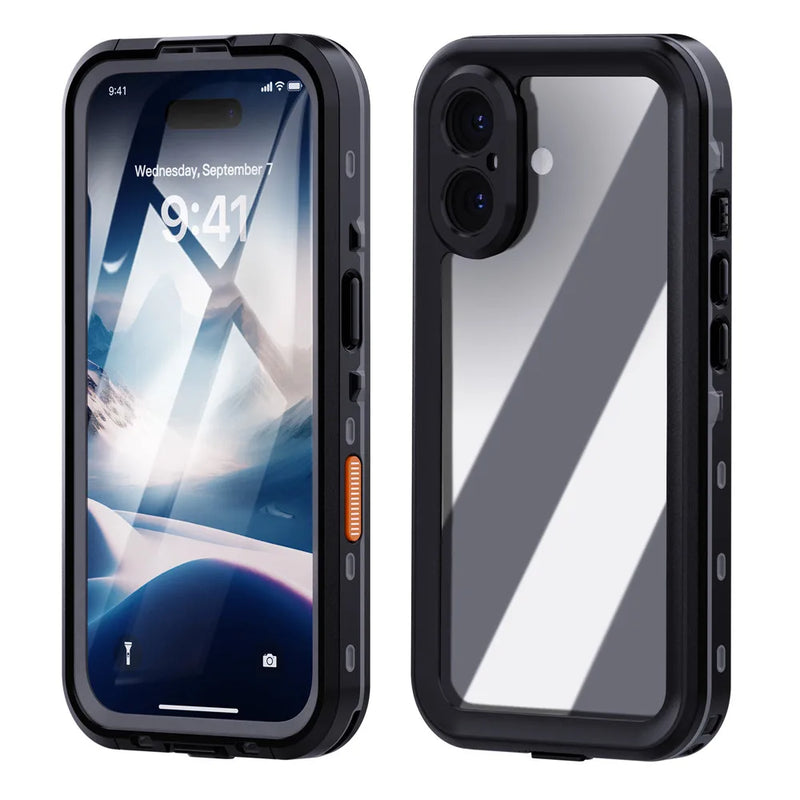 IP68 Clear Waterproof Case for iPhone 17 16 15 14 13 12 11 Pro Max mini XR XS X Dustproof Shockproof Diving Underwater Cases