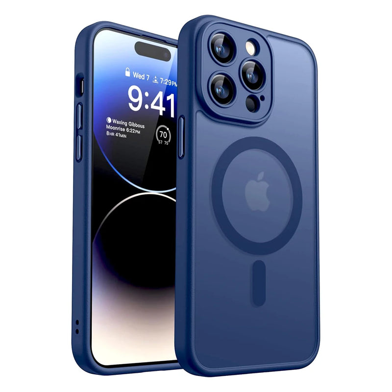 Luxury Matte Translucent Shockproof Magnetic Case For Magsafe For iPhone 17 16 15 14 Plus 13 12 11 Pro Max 17Air 16e  Cover